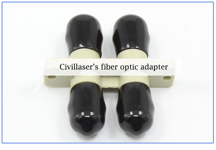 Double Core Multimode Plastic Fiber Optic Adapter Fiber Coupler ST Flange Plate